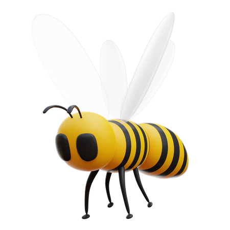 Bee  3D Illustration