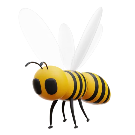 Bee  3D Illustration