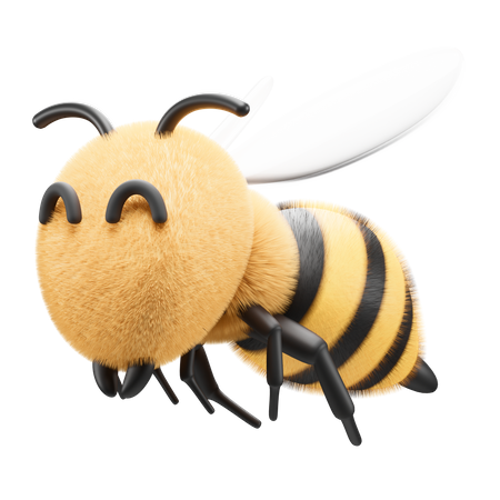 Bee  3D Illustration
