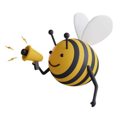 Bee Announcement  3D Icon