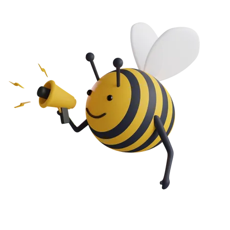 Bee Announcement 3D Icon
