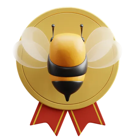 Bee Badge  3D Icon