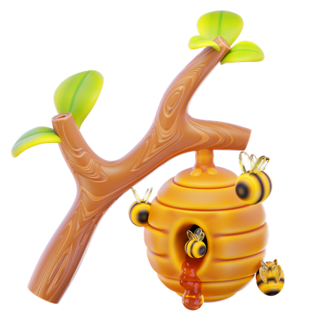 Bee Hive  3D Icon