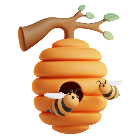 Bee hive  3D Icon