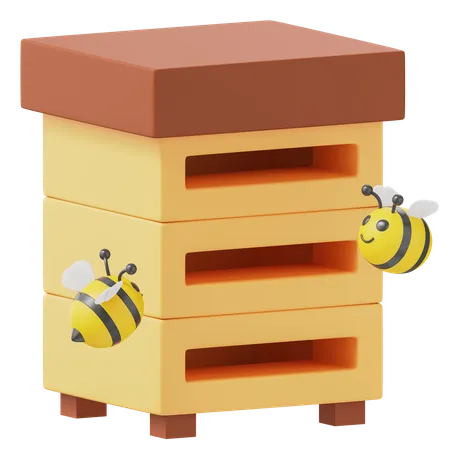 Bee Hive  3D Icon