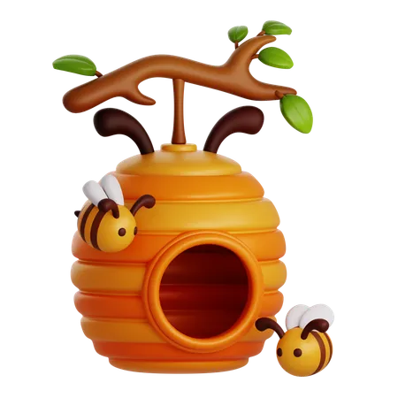 BEE HIVE  3D Icon