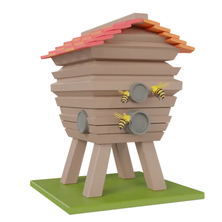 Bee Hive  3D Icon