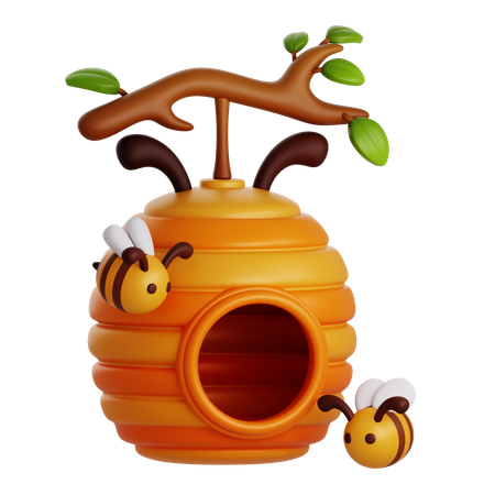 BEE HIVE  3D Icon