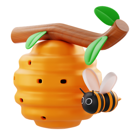 Bee Hive  3D Icon