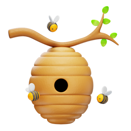 Bee Hive  3D Icon