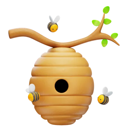 Bee Hive  3D Icon