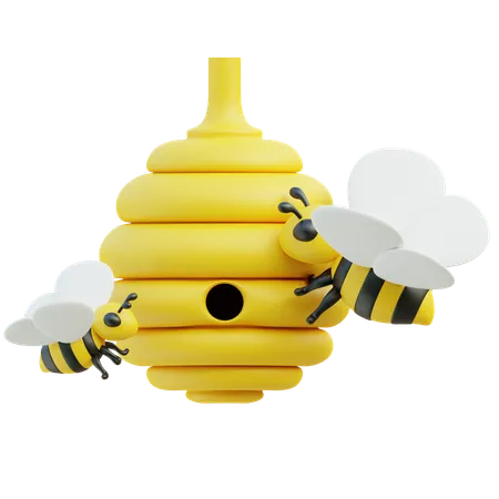 Bee Hive  3D Icon