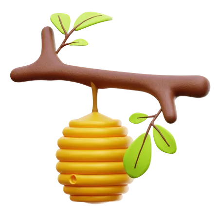 Bee Hive  3D Illustration