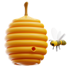 bee hive emoji 3d