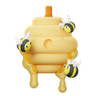 beehive emoji 3d