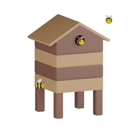 Bee House 3D Icon