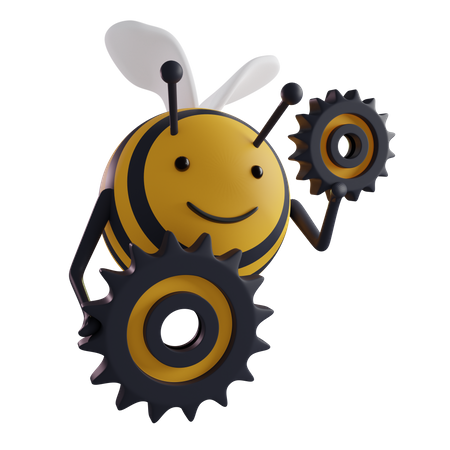 Bee Management  3D Icon