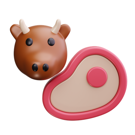 牛のブリスケット  3D Icon