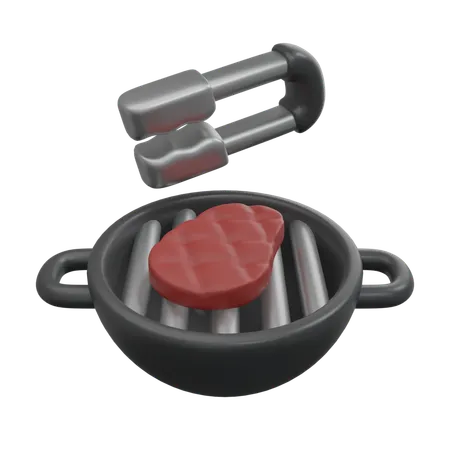 Beef Grill  3D Icon