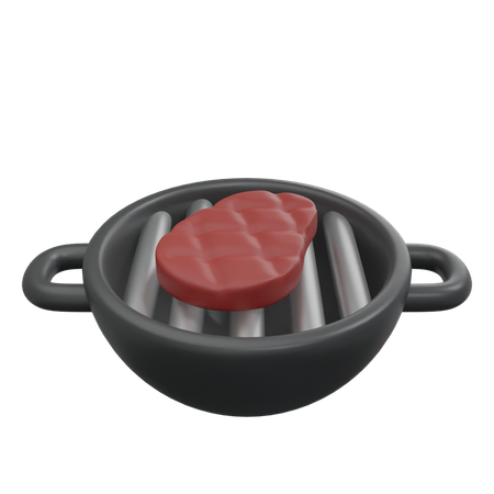 Beef Grill  3D Icon