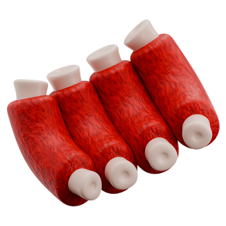 Beef Ribs  3D Icon