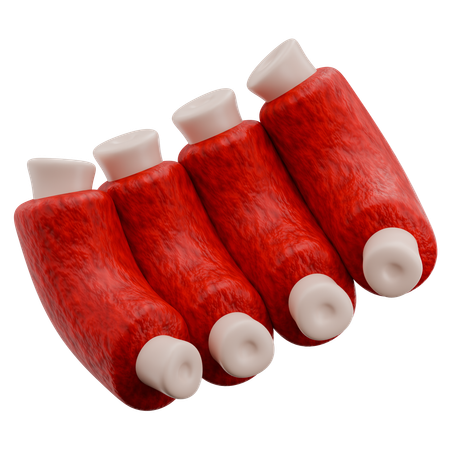 Beef Ribs  3D Icon