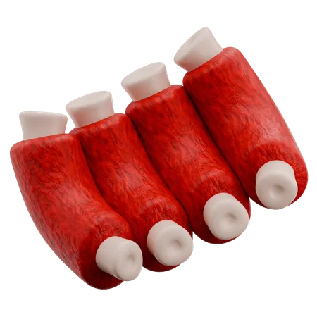 Beef Ribs  3D Icon