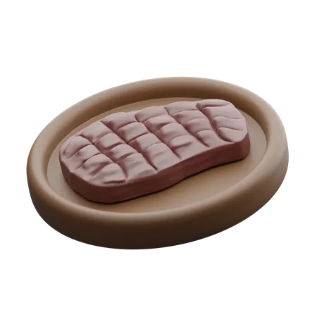 소고기 스테이크  3D Icon