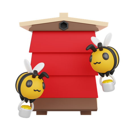 Beehive  3D Icon