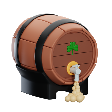 Beer Barrel  3D Icon