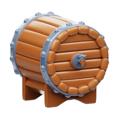 Beer Barrel  3D Icon