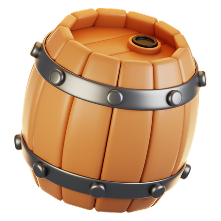 Beer barrel  3D Icon