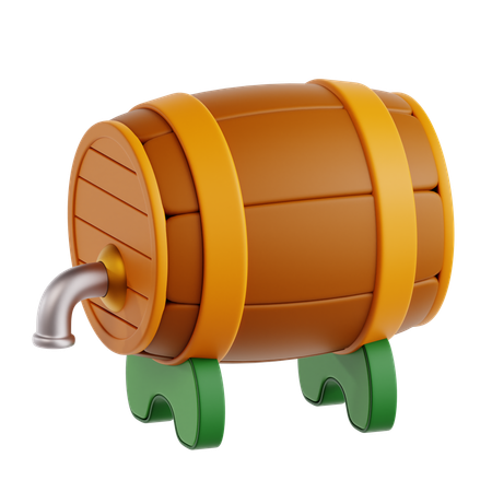 Beer Barrel  3D Icon