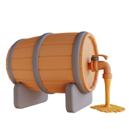 Beer Barrel  3D Icon