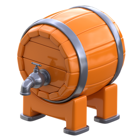 Beer Barrel  3D Icon