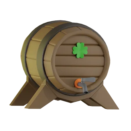 Beer Barrel  3D Icon