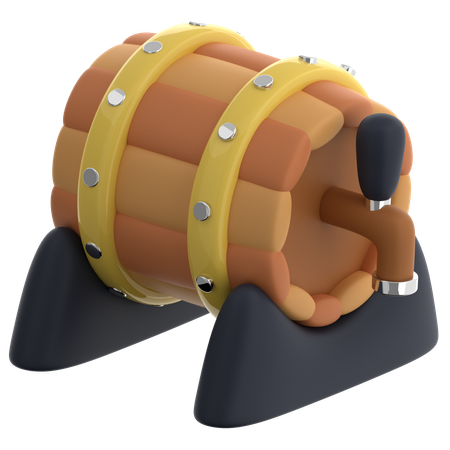 Beer Barrel  3D Icon