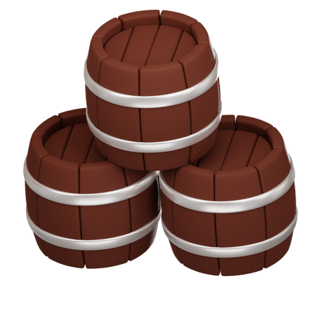 Beer Barrel  3D Icon