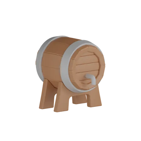 Beer Barrel  3D Icon