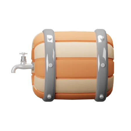 Beer Barrel  3D Icon