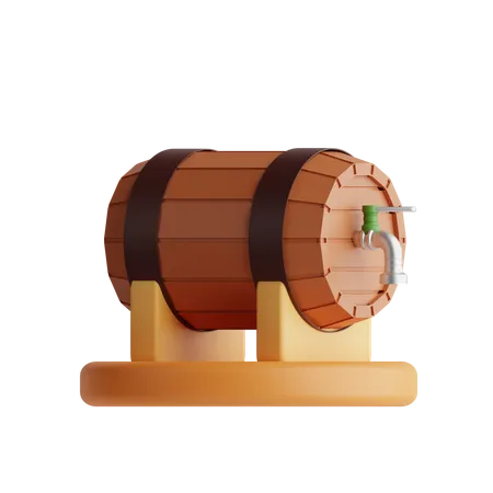 Beer Barrel  3D Icon