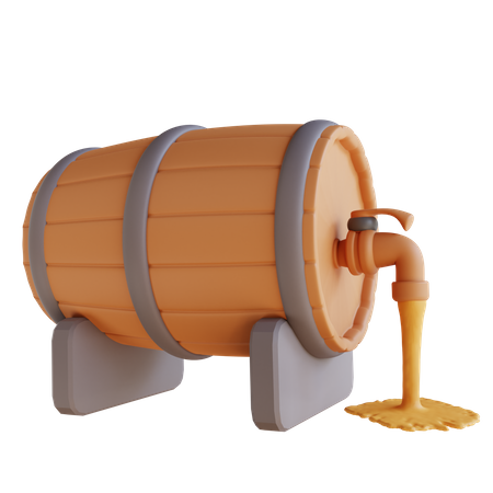 Beer Barrel  3D Icon