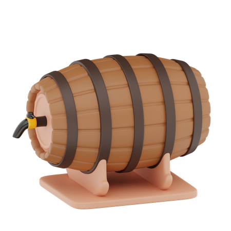 Beer Barrel  3D Icon