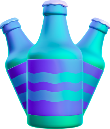 맥주병  3D Icon