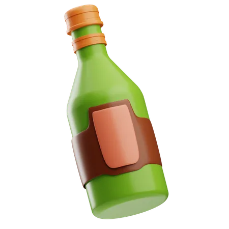 Beer Bottle  3D Icon