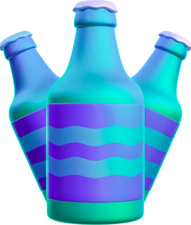 Beer Bottle  3D Icon