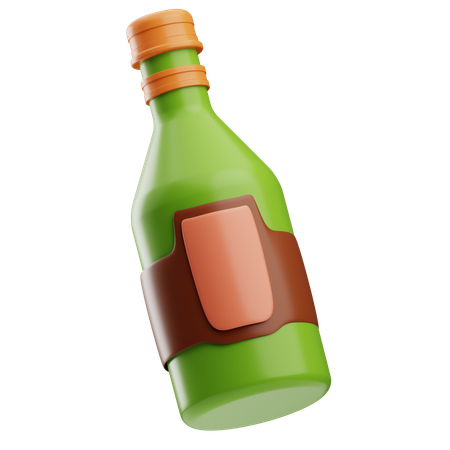 Beer Bottle  3D Icon