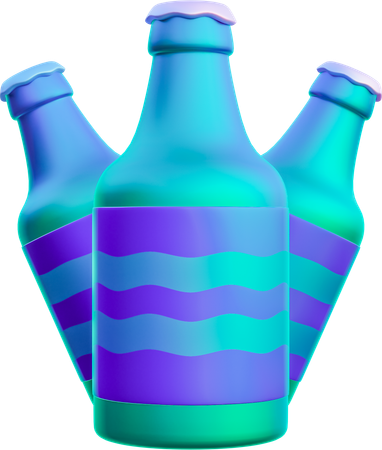 Beer Bottle  3D Icon