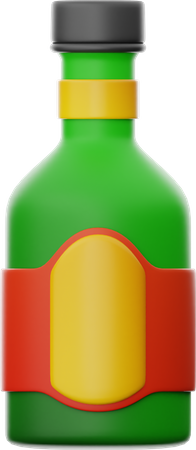 Beer Bottle  3D Icon