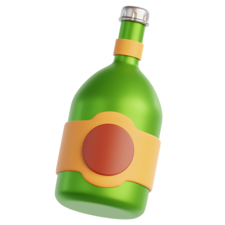 Beer Bottle  3D Icon
